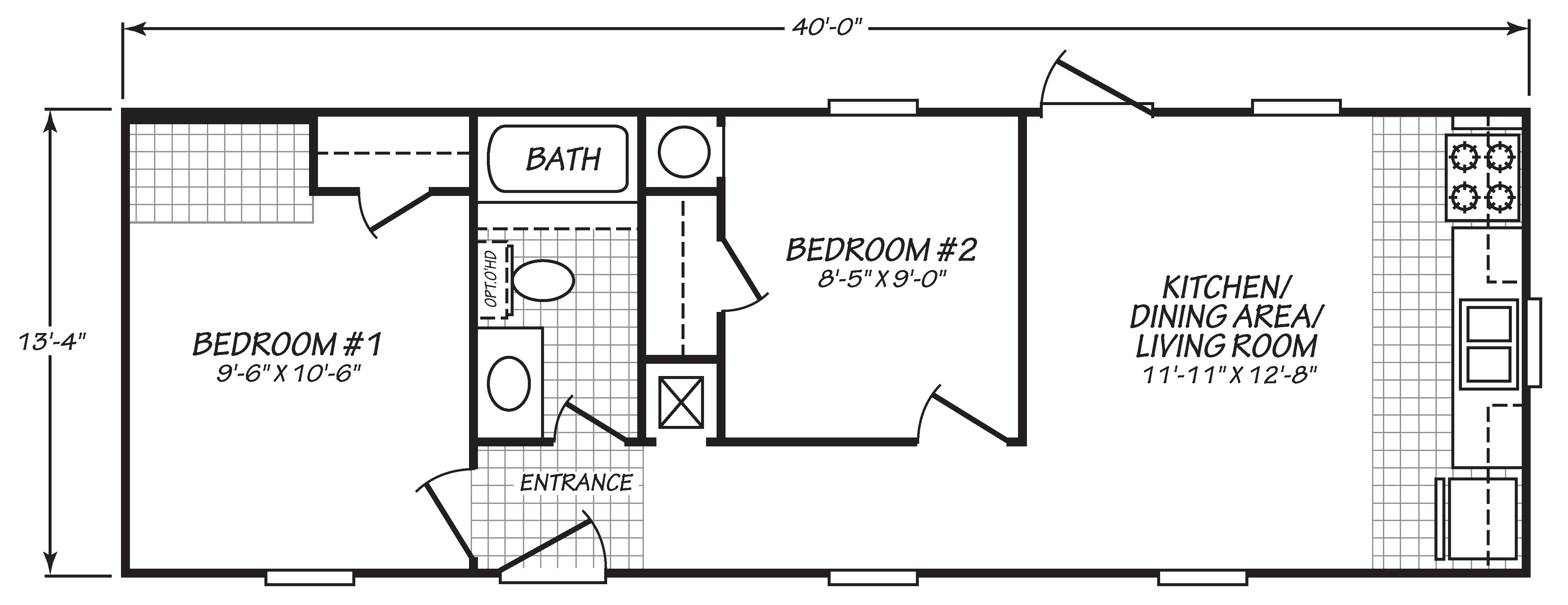 Single Wide Mobile Home Floor Plans